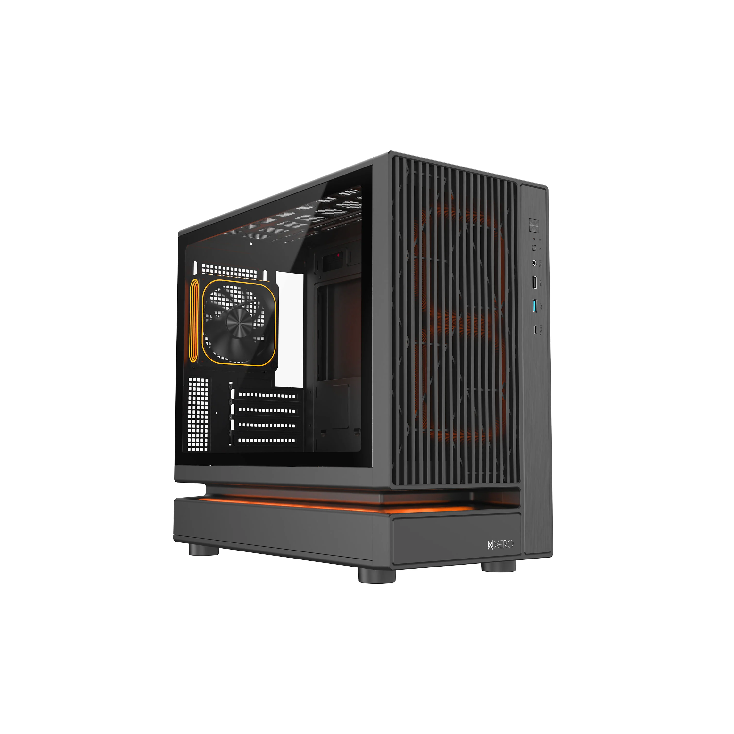 XERO OVERFLOW MATX CASING - BLACK (5 FANS ARGB)